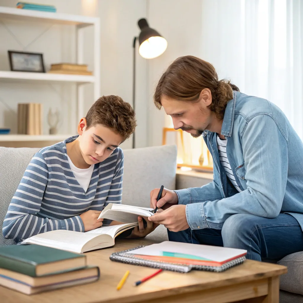 Student with tutor